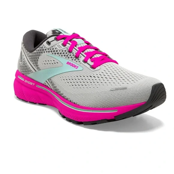 Brooks Ghost 14 Running Shoes Pink and Gray Women’s Size 9.5 - Picture 1 of 8